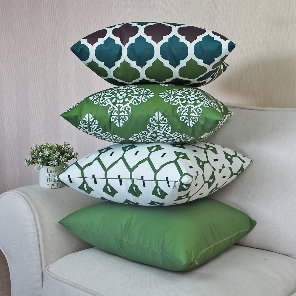 Housse de coussin Extérieur Baroque Vert