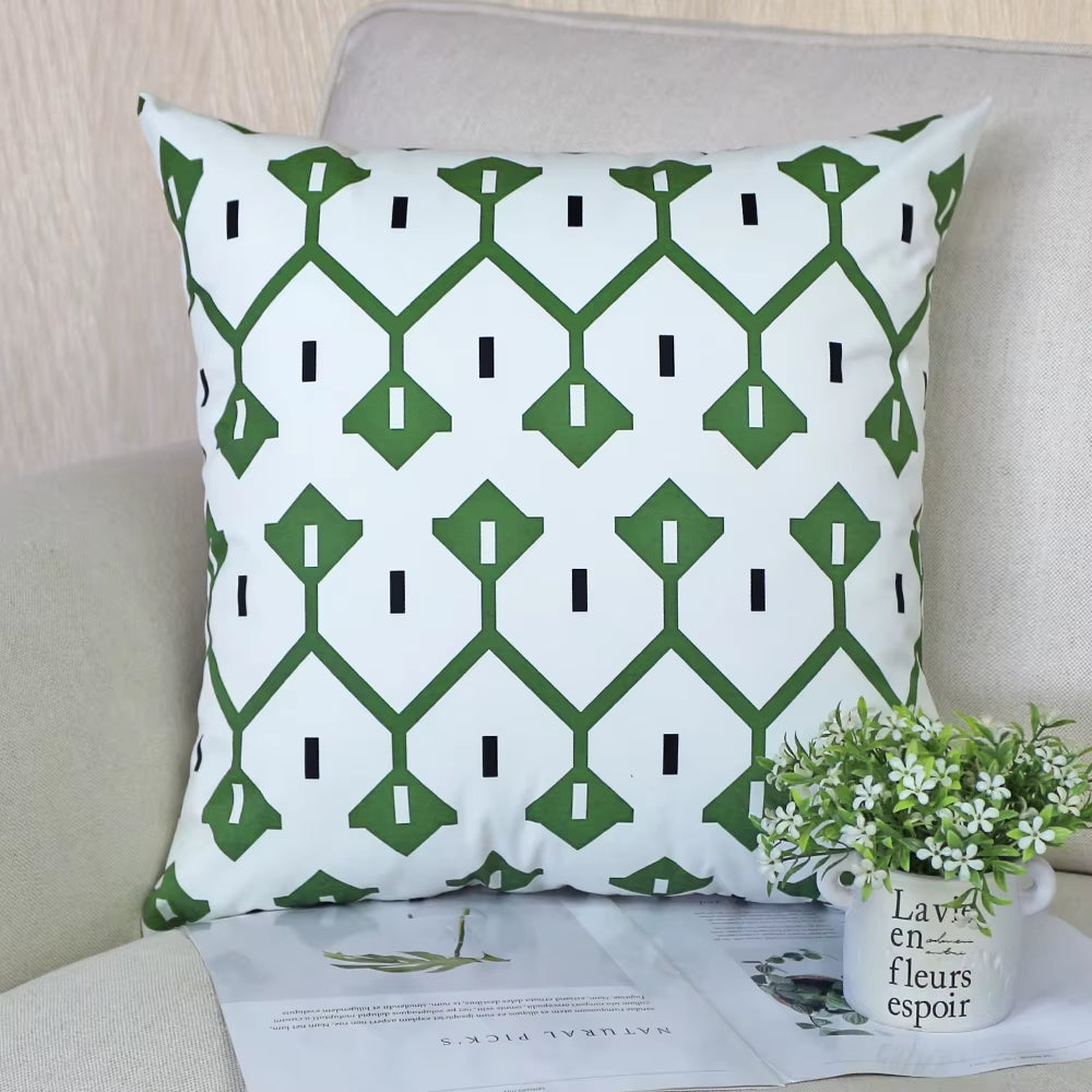 Housse de coussin Extérieur Treillis Vert