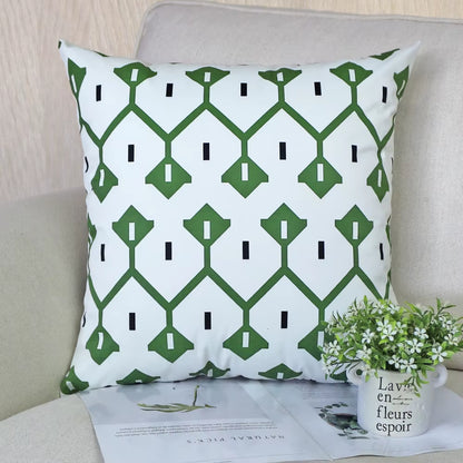 Housse de coussin Extérieur Treillis Vert