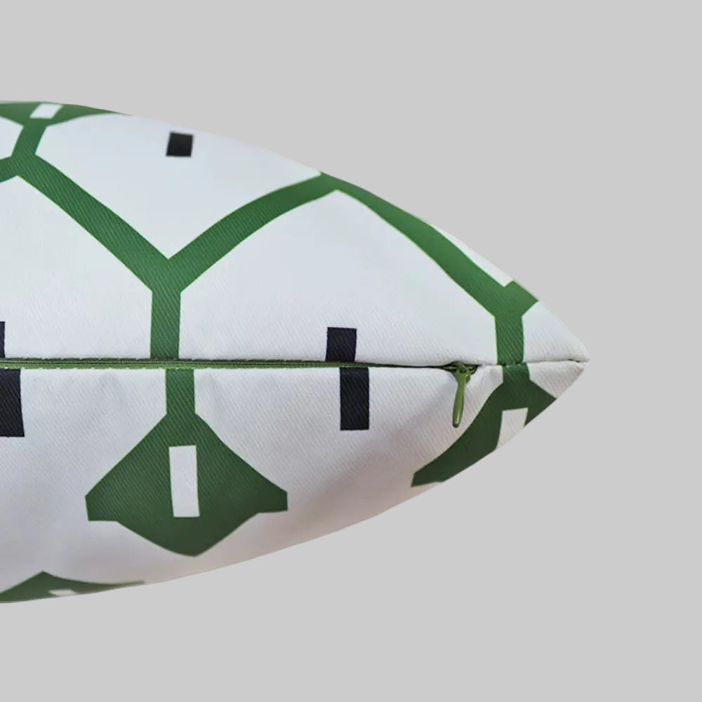 Housse de coussin Extérieur Treillis Vert
