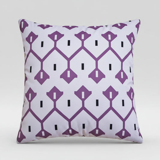 Housse de coussin Extérieur Treillis Violet