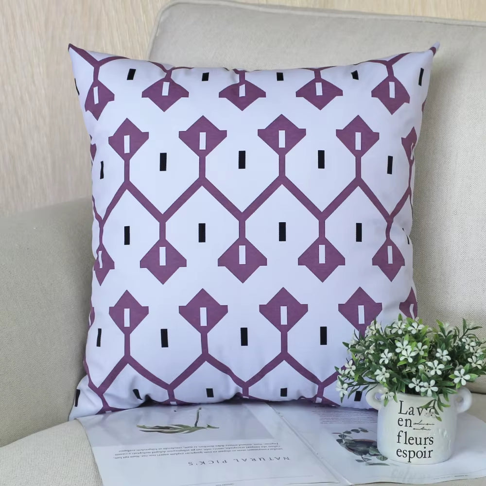 Housse de coussin Extérieur Treillis Violet