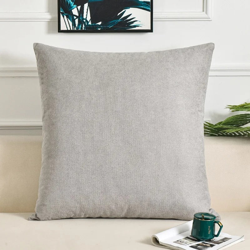 Housse coussin<br>Grande taille Gris Perle