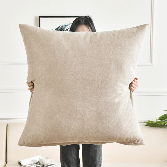 Housse coussin<br>Grande taille Beige