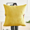 Housse coussin Grande taille Jaune Moutarde