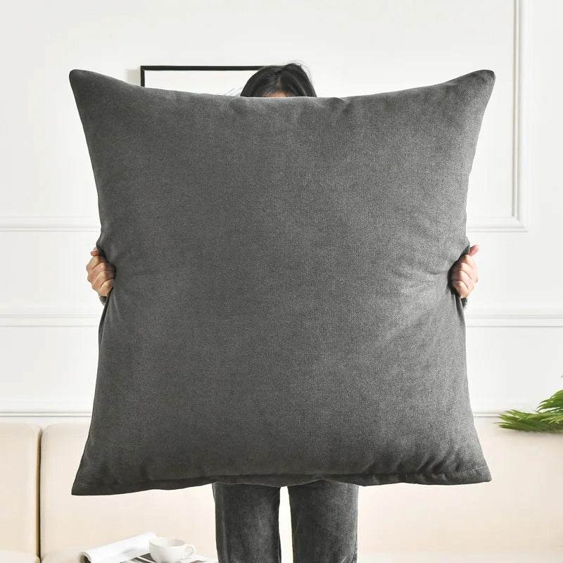 Housse coussin<br>Grande taille Anthracite