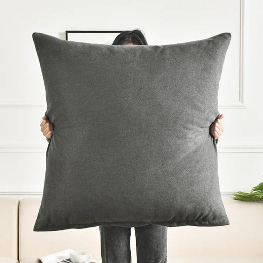 Housse coussin<br>Grande taille Anthracite