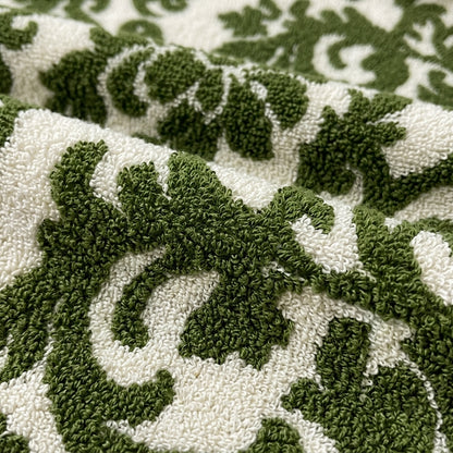 Housse de coussin de Noël flocon brodé Vert