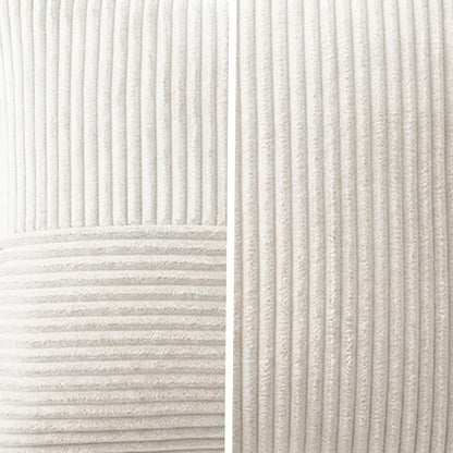 Housse de coussin blanche<br> Velours côtelé