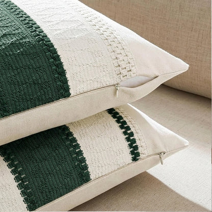 Housse coussin Boheme Chic Vert Intense