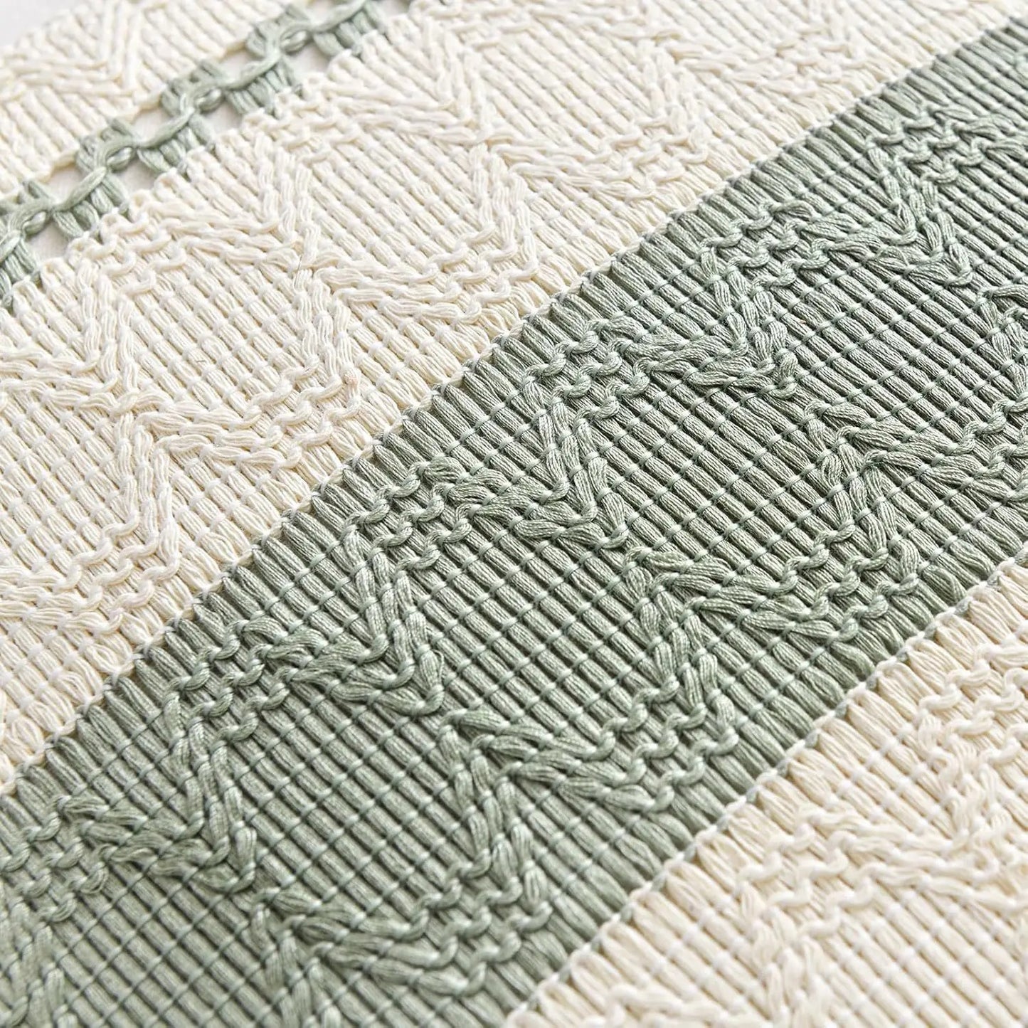 Housse coussin Boheme Chic Vert Sauge