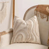 Housse de coussin Bohème chic Chenille - Beige