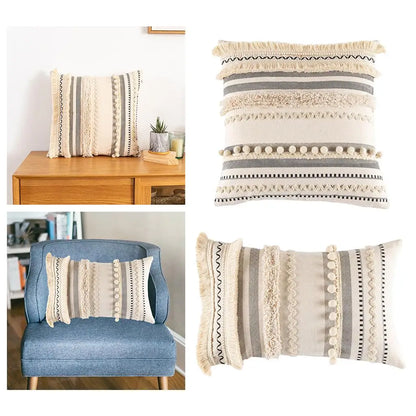 Housse de coussin Boheme motif Ethnique<br>Fabrication Artisanale