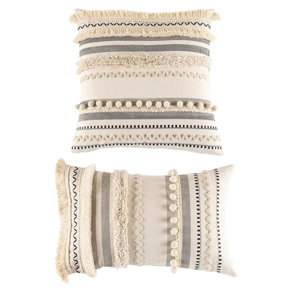 Housse de coussin Boheme motif Ethnique<br>Fabrication Artisanale