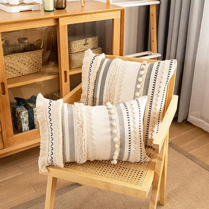 Housse de coussin Boheme motif Ethnique<br>Fabrication Artisanale