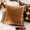 Housse de coussin broderie Feuillage