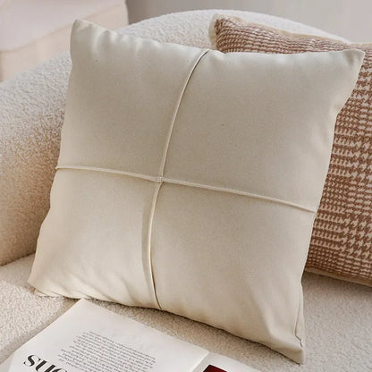 Housse de coussin Broderie<br> Fleurs - Ecru