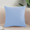 Housse coussin carré Bleu ciel