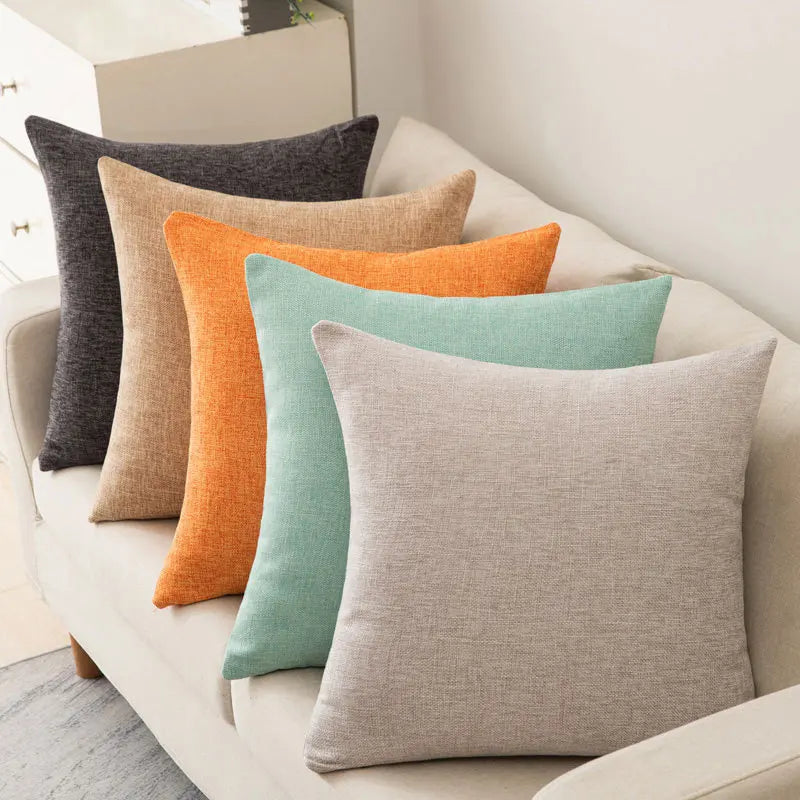 Housse coussin carré <br> Bleu marine