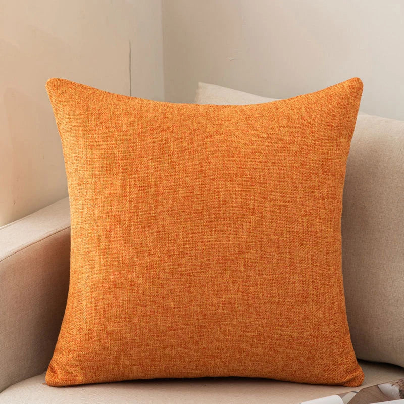 Housse coussin carré <br> Orange