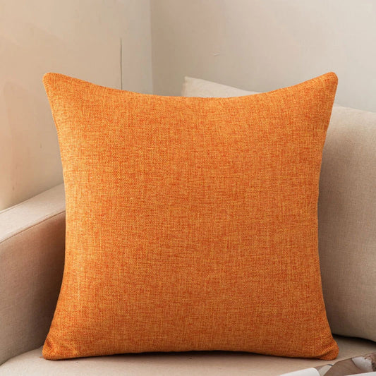 Housse coussin carré <br> Orange
