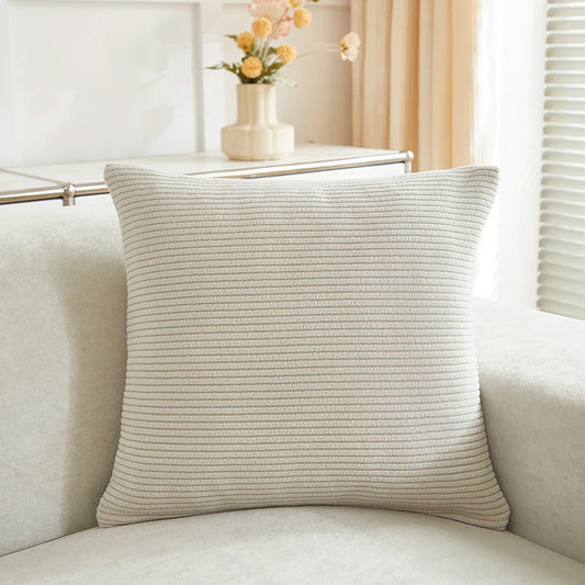 Housse de coussin Chenille Greige