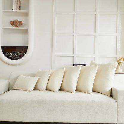 Housse de coussin Chenille Greige