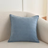 Housse de coussin chevron Bleu gris - 45x45
