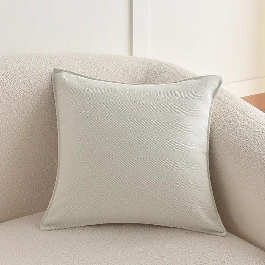 Housse de coussin chevron<br> Ecru - 45x45