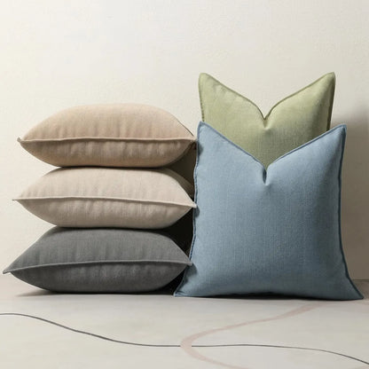 Housse de coussin chevron<br> Ecru - 45x45