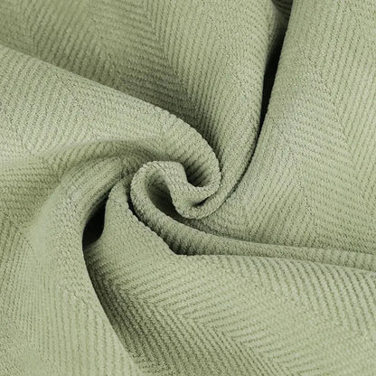 Housse de coussin chevron<br> Vert olive - 45x45