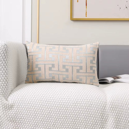 Housse de coussin Design Géométrique - Ecru