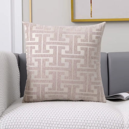 Housse de coussin Design Géométrique - Beige