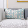 Housse de coussin Design Géométrique - Bleu ciel