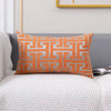 Housse de coussin Design Géométrique - Orange