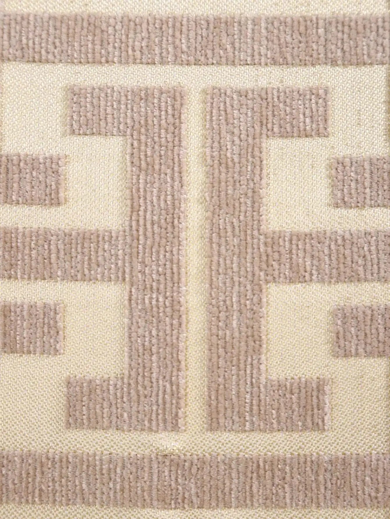 Housse de coussin Design Géométrique Ecru
