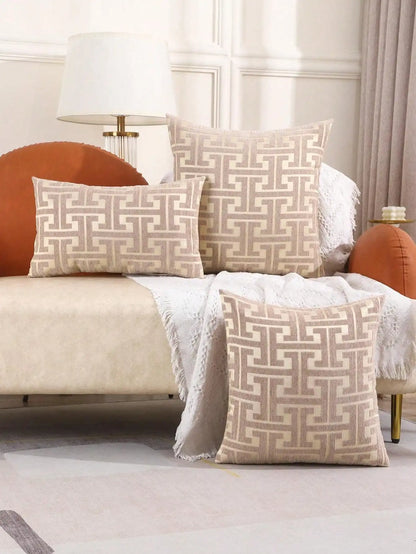 Housse de coussin Design Géométrique Orange