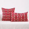 Housse de coussin Design Géométrique - Rouge