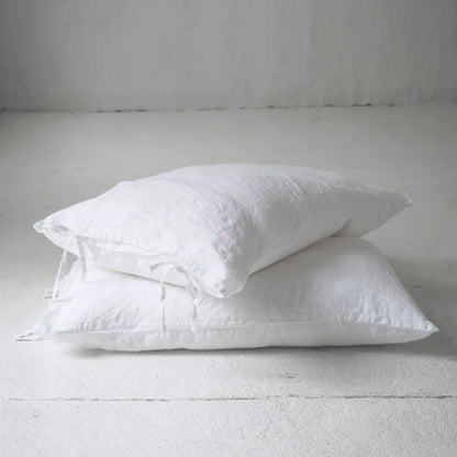 Housse de coussin en Lin Bleu Marine