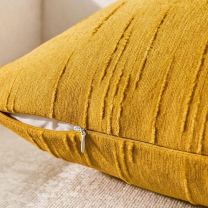 Housse de coussin en Lin 45x45 Ocre