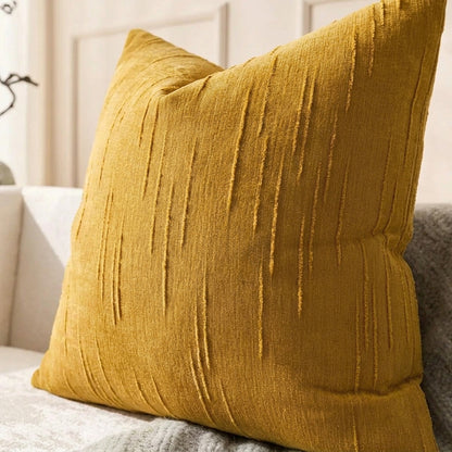 Housse de coussin en Lin 45x45 Ocre