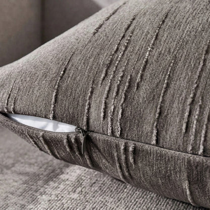 Housse de coussin en Lin 45x45 Anthracite