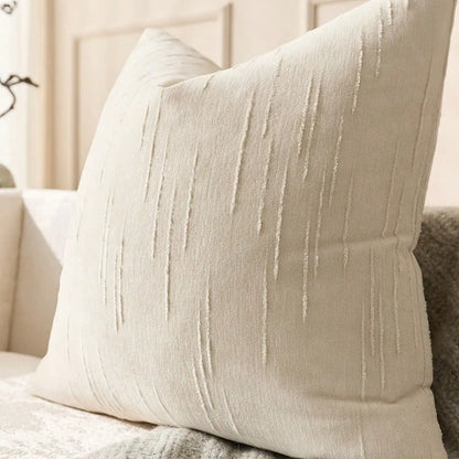 Housse de coussin en Lin 45x45 Beige