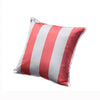 Housse de coussin Exterieur Imperméable Rayures Roses