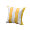 Housse de coussin Exterieur Imperméable Rayures Jaunes