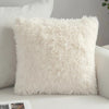 Housse de coussin Fausse Fourrure Ecru