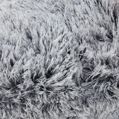 Housse de coussin<br>Fausse Fourrure Chiné Rose Poudré