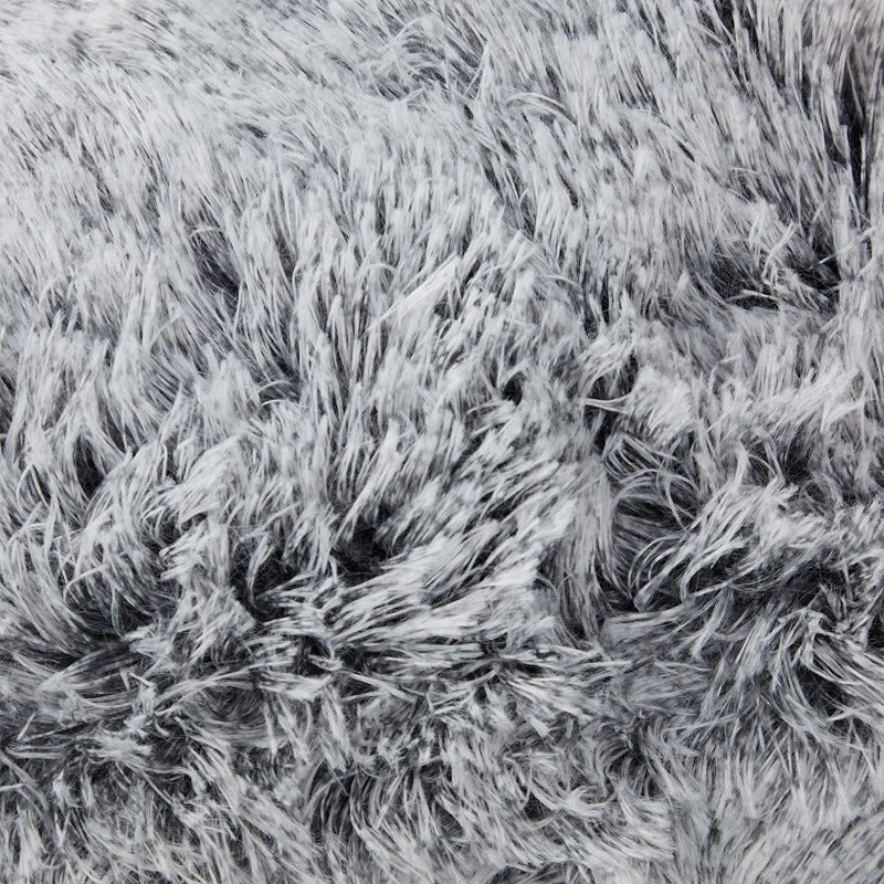 Housse de coussin<br> Fausse Fourrure Chiné Vert