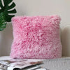 Housse de coussin Fausse Fourrure Chiné Fuchsia