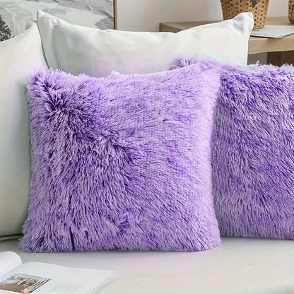 Housse de coussin<br> Fausse Fourrure Chiné Vert